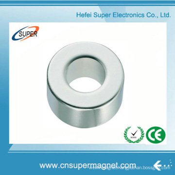 N52 Industrial Strong Motor Radial Neodymium Ring Magnet with Hole
